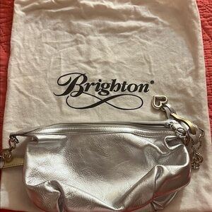 Brighton Metallic Silver bag with strap